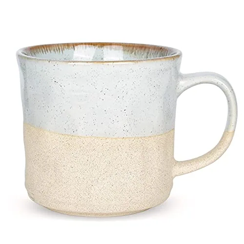 Reactive Big-Handle Mug, 18 oz, Light Blue