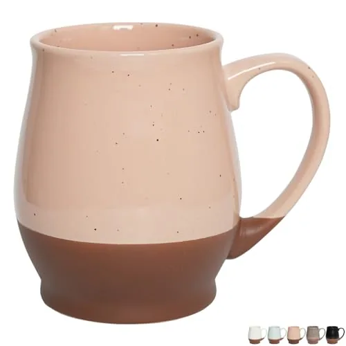 Reactive Oversized Mug, 24 oz, Light Pink