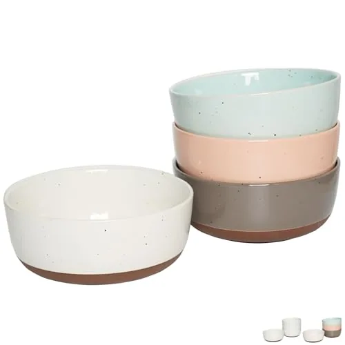 Soup Bowls, 30 oz, Set of 4, Multicolour