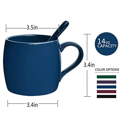 A Bosmarlin mug in a reactive glaze