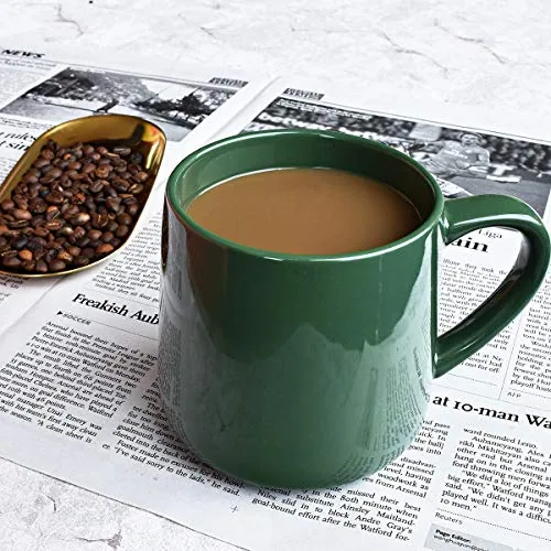 Glossy Coffee Mug, 18 oz, Dark Green