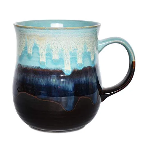 Reactive Big-Handle Mug, 21 oz, Pastel Blue