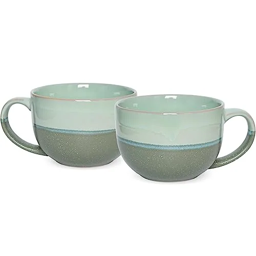 Reactive Oversized Mug, 23 oz, Green