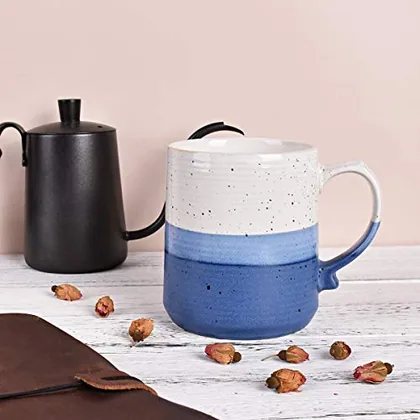 A Bosmarlin mug in a reactive glaze