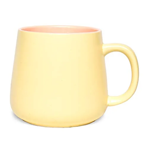Matte Coffee Mug, 15 oz, Yellow