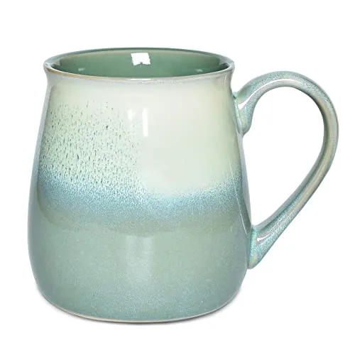 Reactive Big-Handle Mug, 21 oz, Pale Green