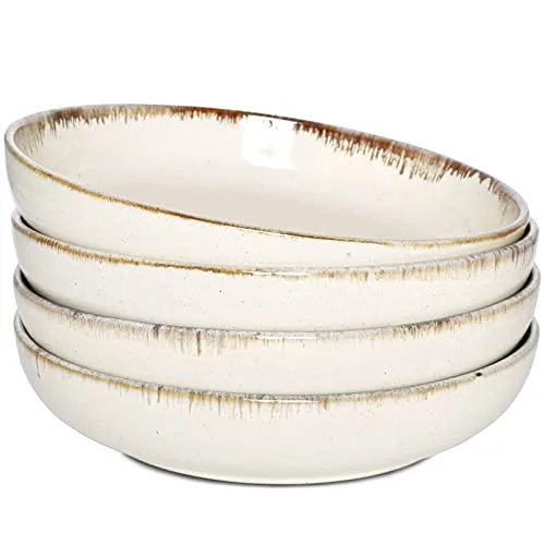 Pasta Bowls, 40 oz, Set of 4, Barely Beige