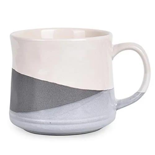 Reactive Big-Handle Mug, 21 oz, Grey