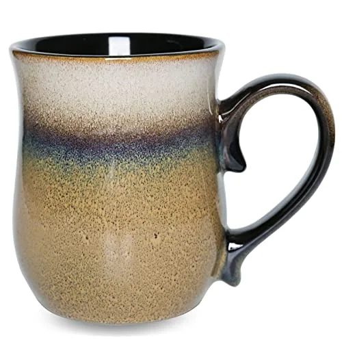 Reactive Big-Handle Mug, 20 oz, Walnut