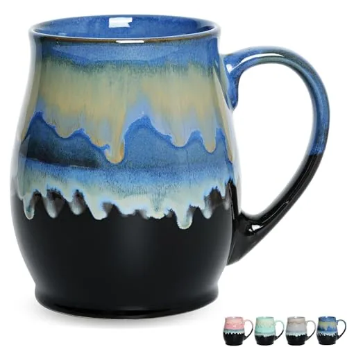 Reactive Oversized Mug, 25 oz, Blue