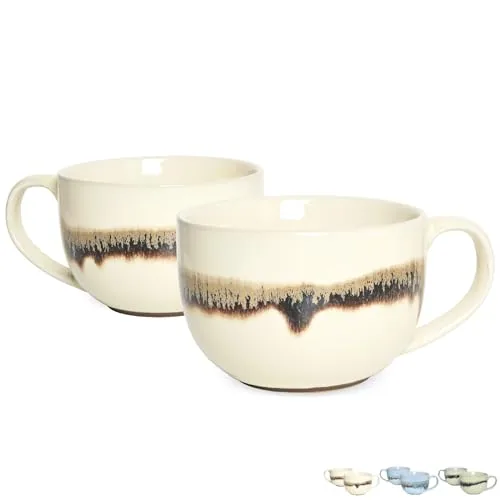 Jumbo Mugs, 23 oz, Set of 2, Beige