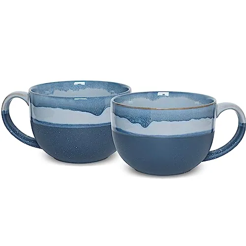 Reactive Oversized Mug, 23 oz, Blue