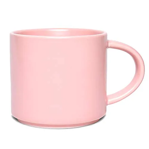 Matte Big-Handle Mug, 13 oz, Pink