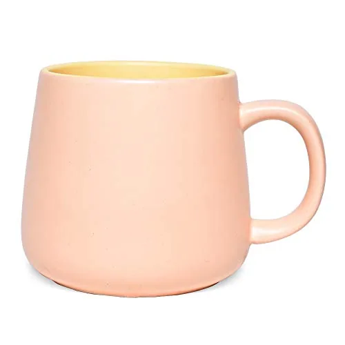 Matte Coffee Mug, 15 oz, Light Orange