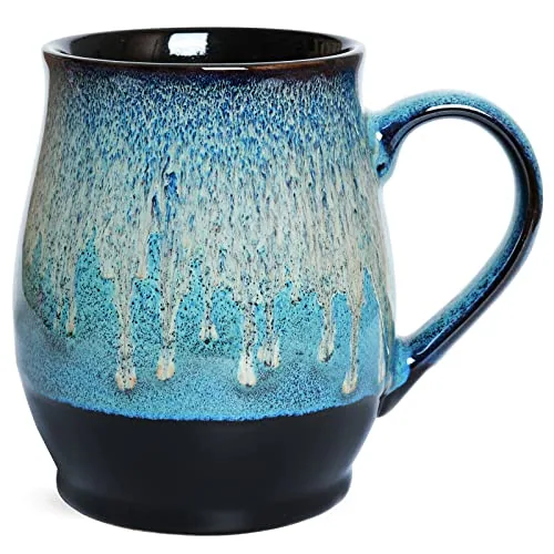 Reactive Oversized Mug, 25 oz, Blue