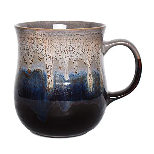 Reactive Big-Handle Mug, 21 oz, Grey