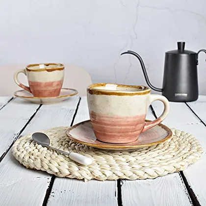 A Bosmarlin mug in a reactive glaze
