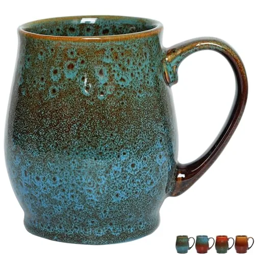 Reactive Oversized Mug, 24 oz, Blue